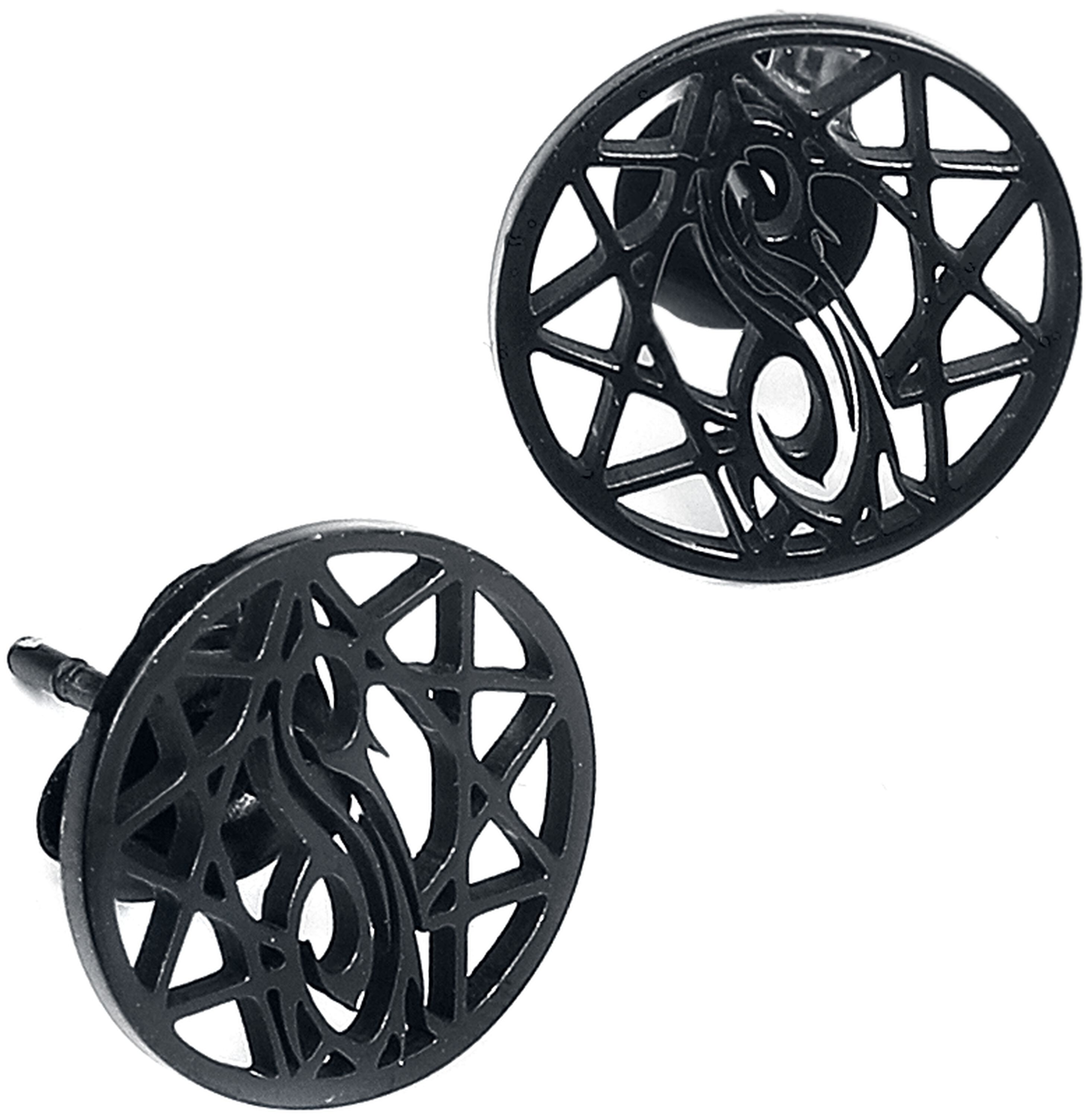 Nonagram Logo Ear Stud