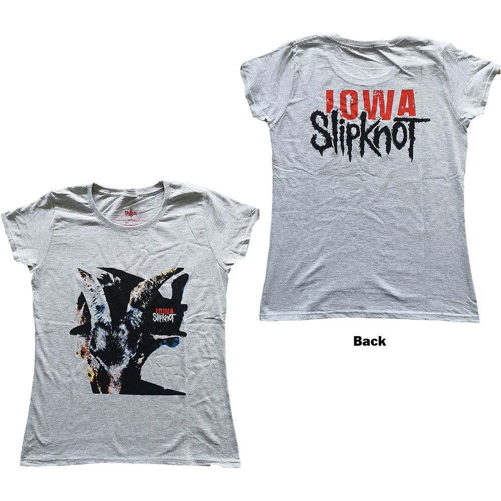 Iowa Goat Shadow Grey Fitted T-Shirt