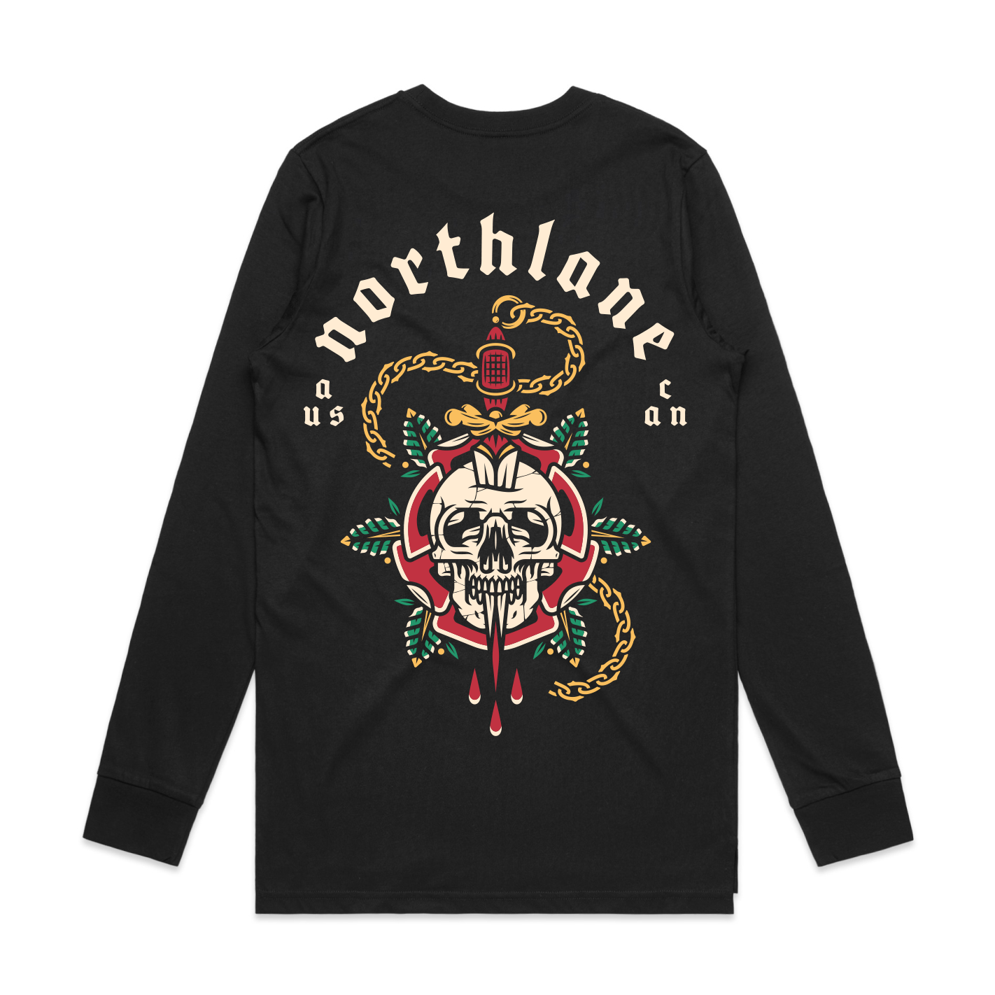 Skull Dagger Long Sleeve T-Shirt