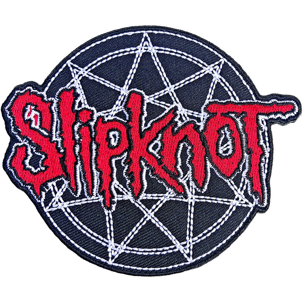 Red Logo Over Nonagram Patch