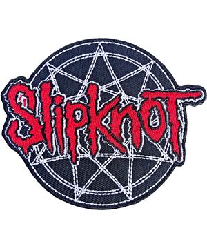 Red Logo Over Nonagram Patch