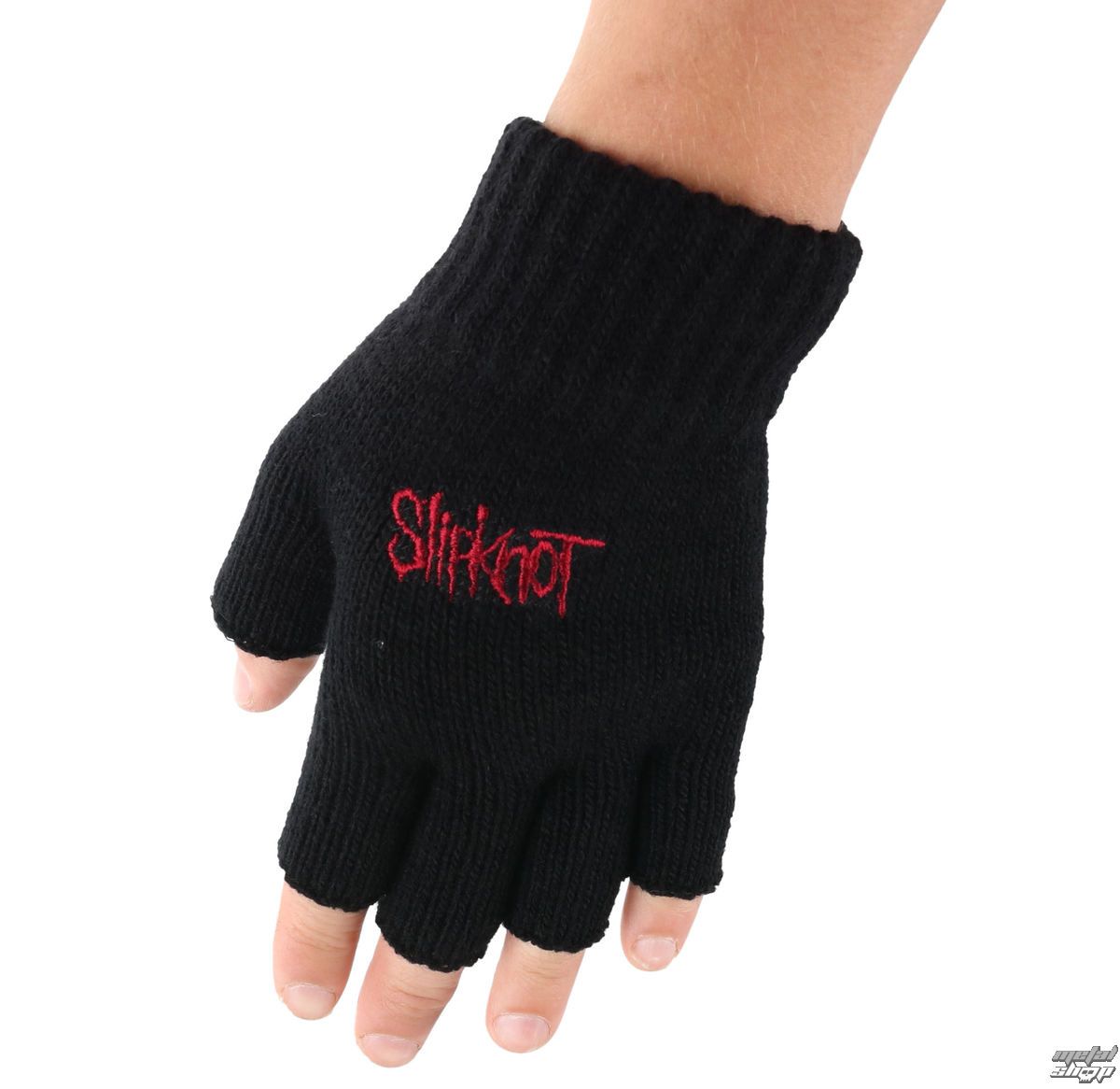 Logo Fingerless Gloves