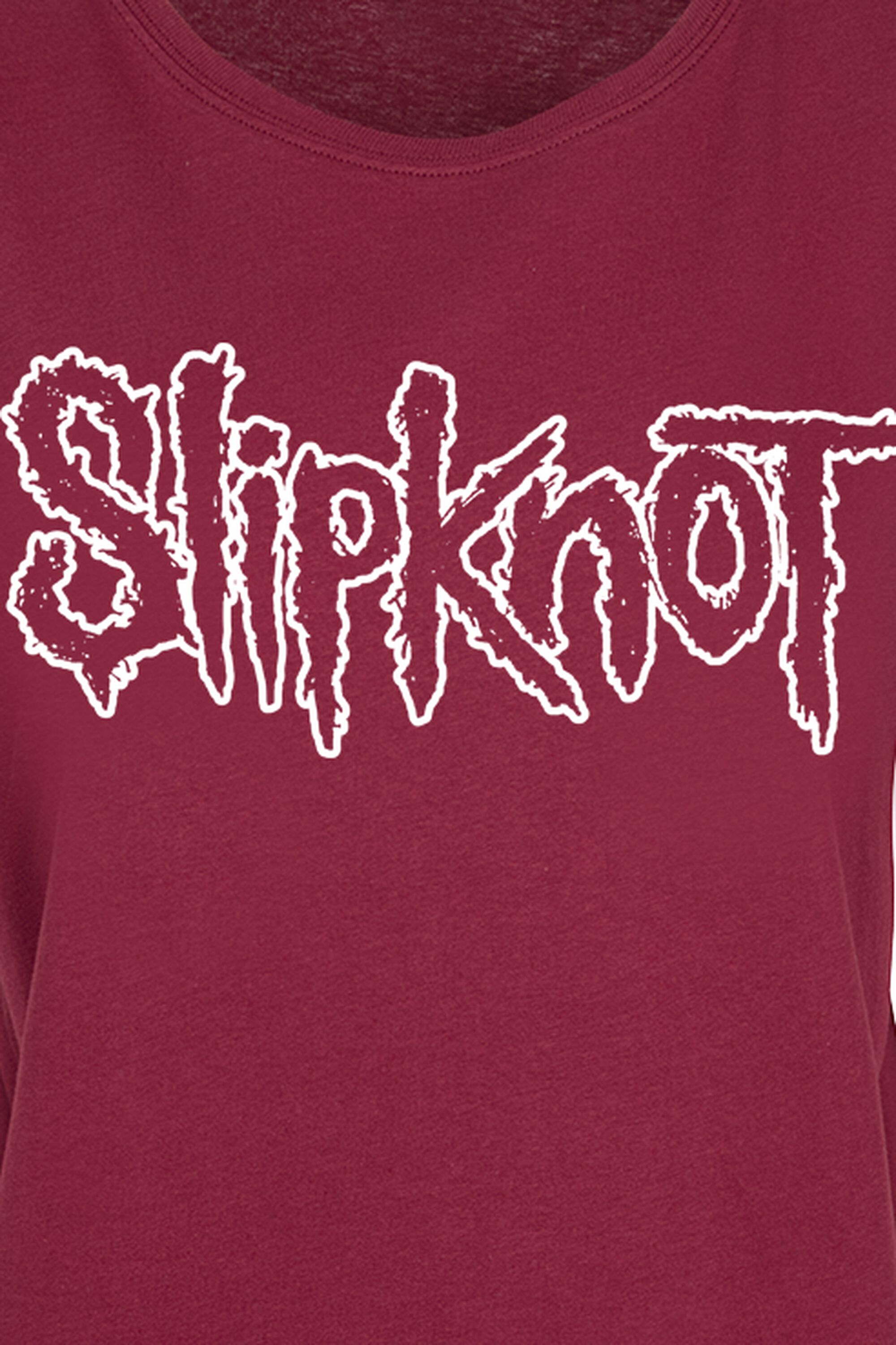 Logo Burgundy Fitted T-Shirt