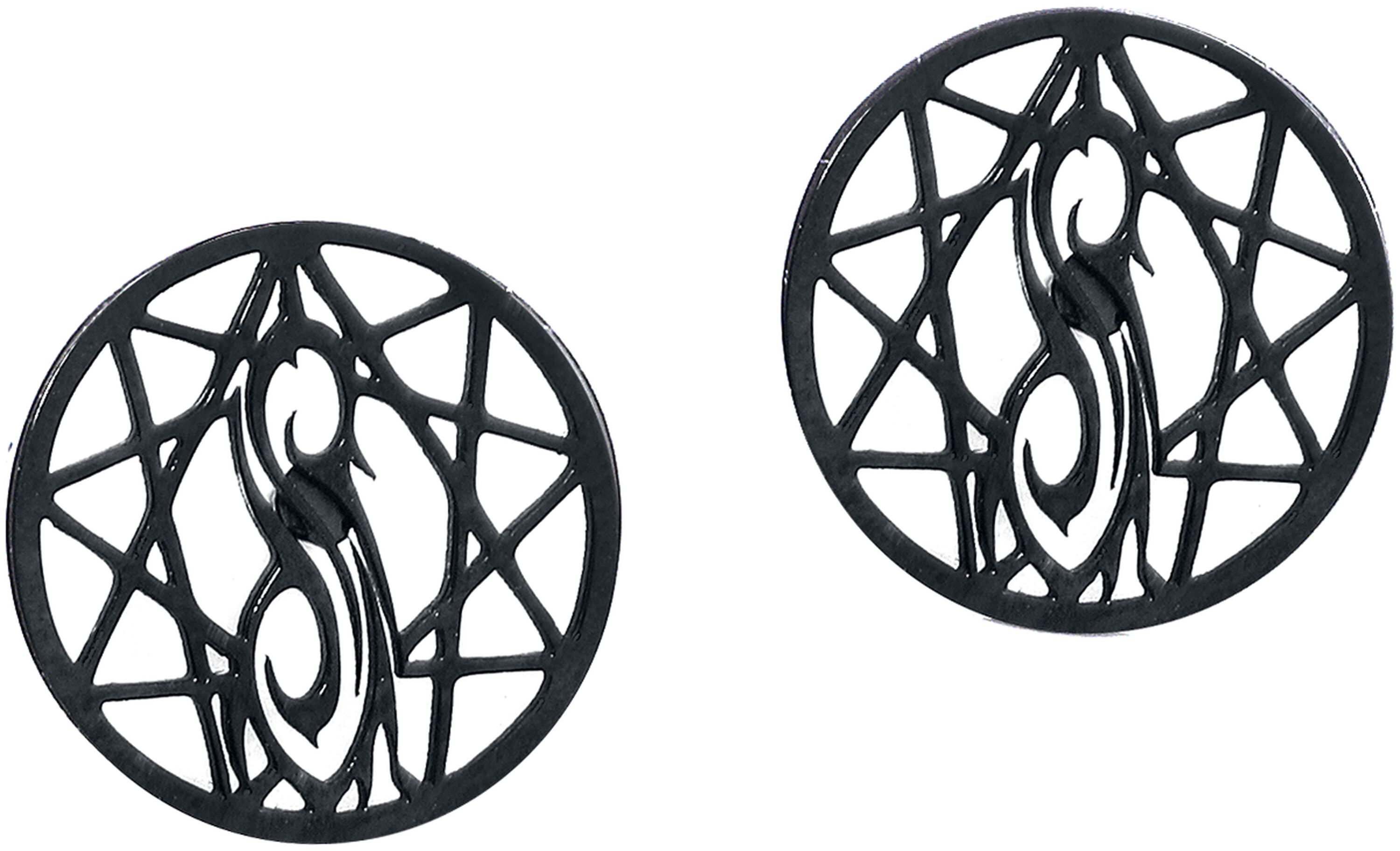 Nonagram Logo Ear Stud