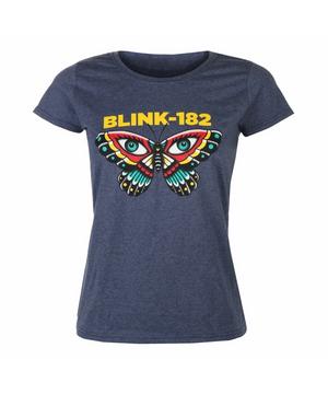 Butterfly Heather Navy Fitted T-Shirt