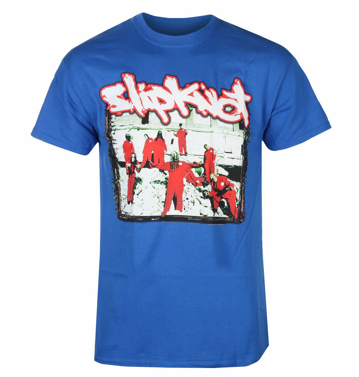 20th Anniversary Red Jumpsuits Blue T-Shirt