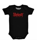 Red Logo Black Baby Grow