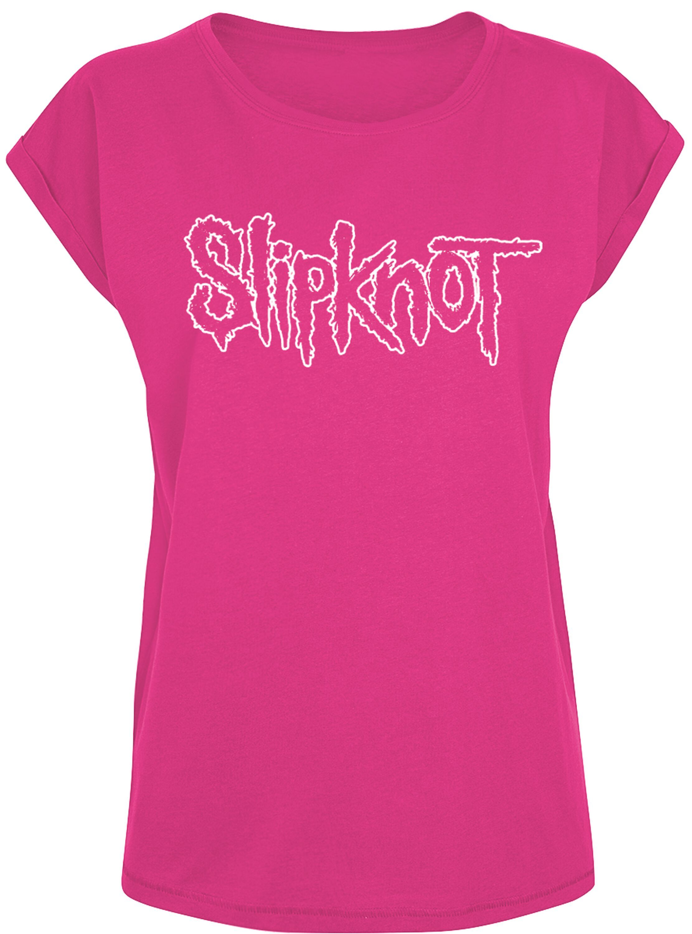Hot Pink Logo Fitted T-Shirt