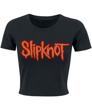 Orange Logo Crop Top