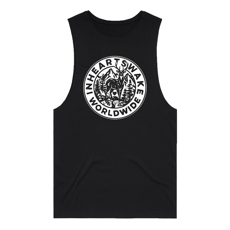 Stag Black Tank Top