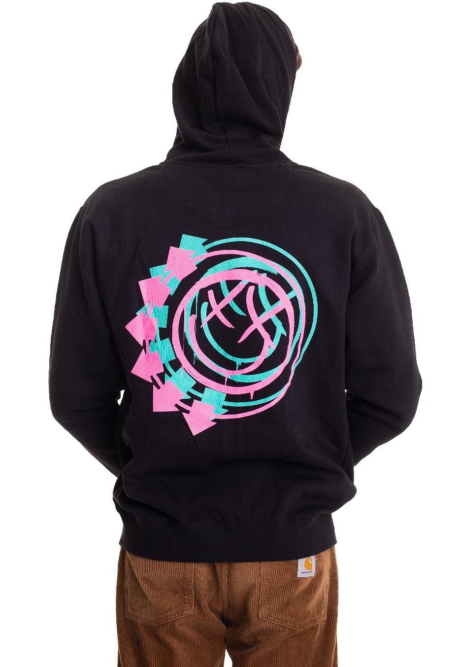 Double Six Arrow Smiley Zip Hoodie