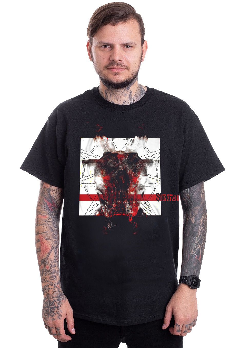 Devil Single Color Strip T-Shirt