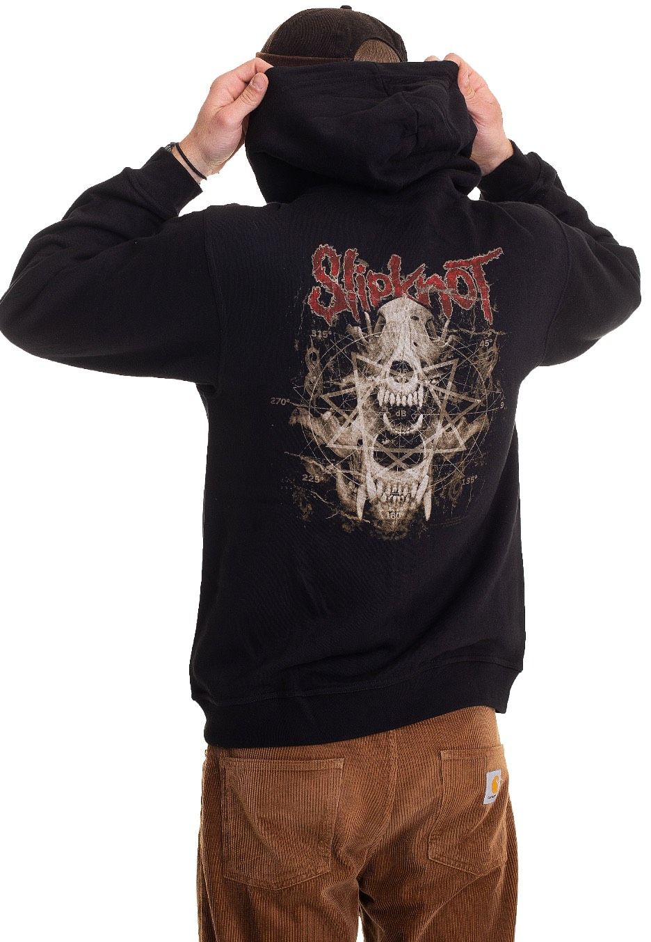 Skull Teeth Zip Hoodie