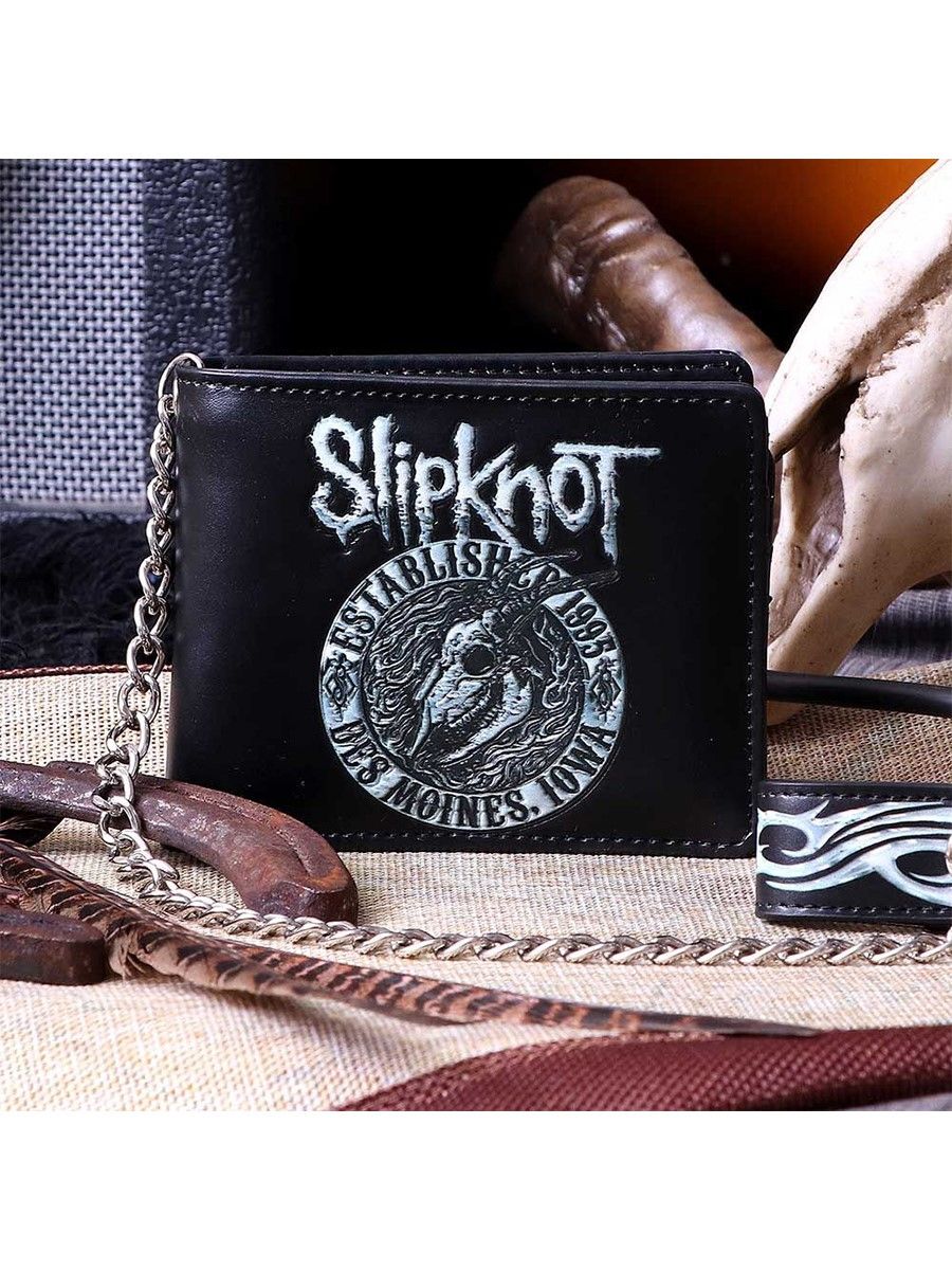 Flaming Goat Chain Wallet