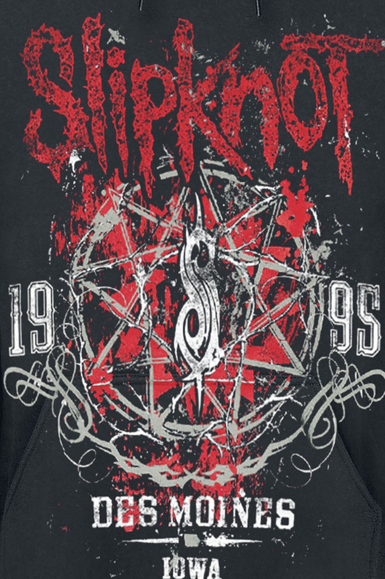 Demoines Iowa 1995 Star Hoodie