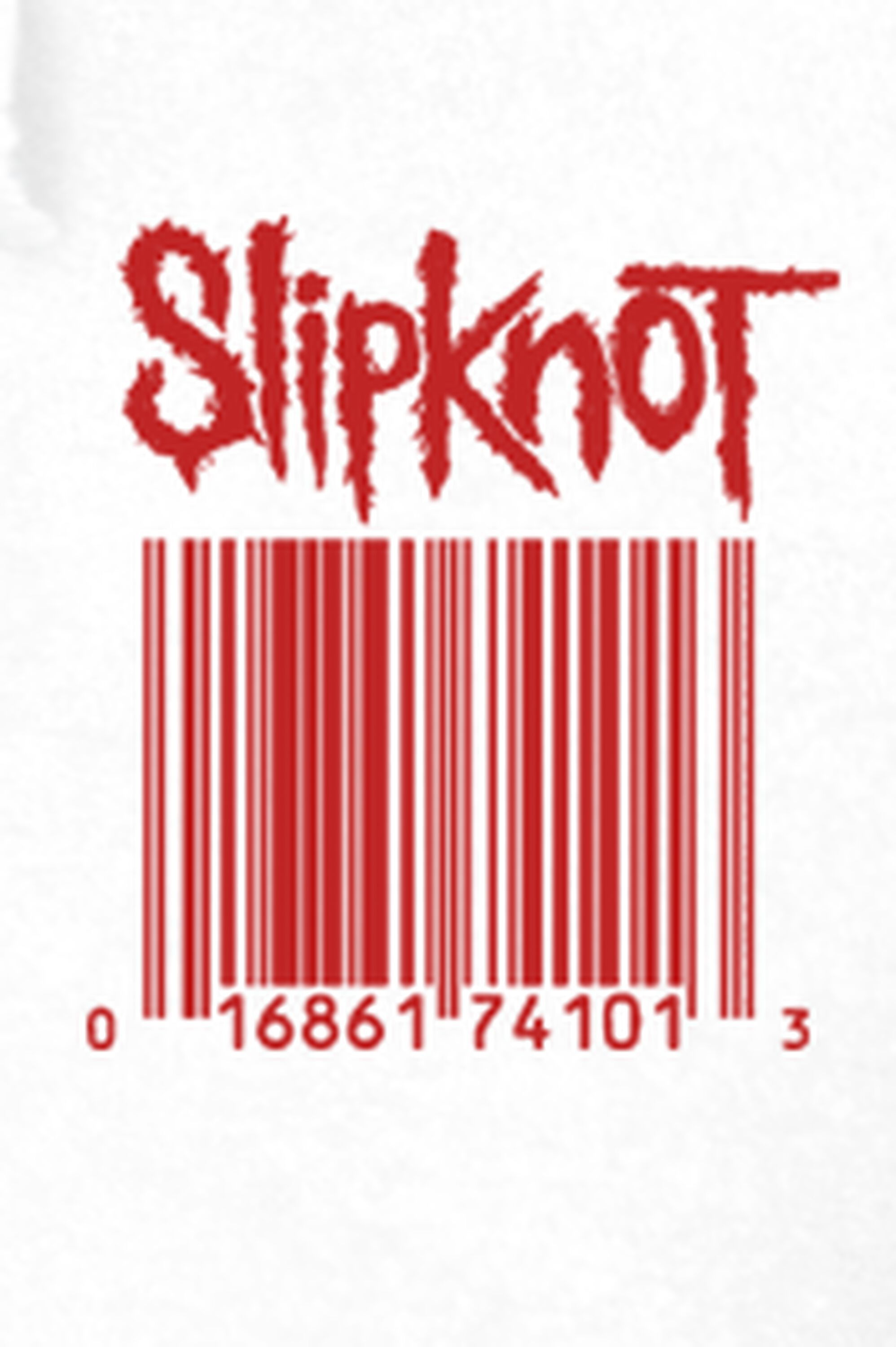 Wait and Bleed White Barcode Hoodie