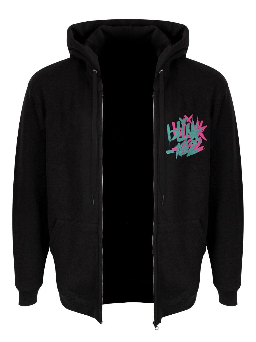 Double Six Arrow Smiley Zip Hoodie