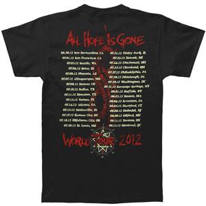 All Hope is Gone World Tour 2012 T-Shirt