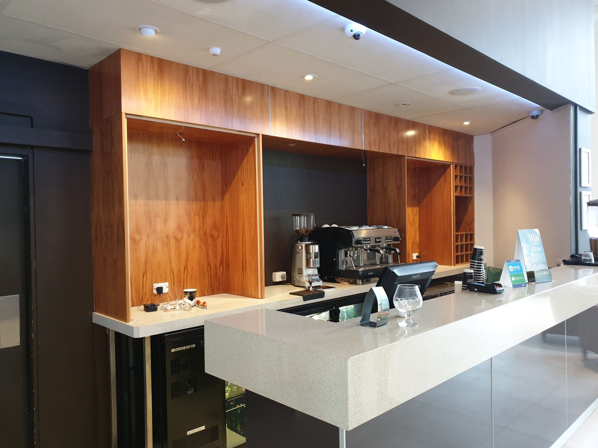 Espresso bar before