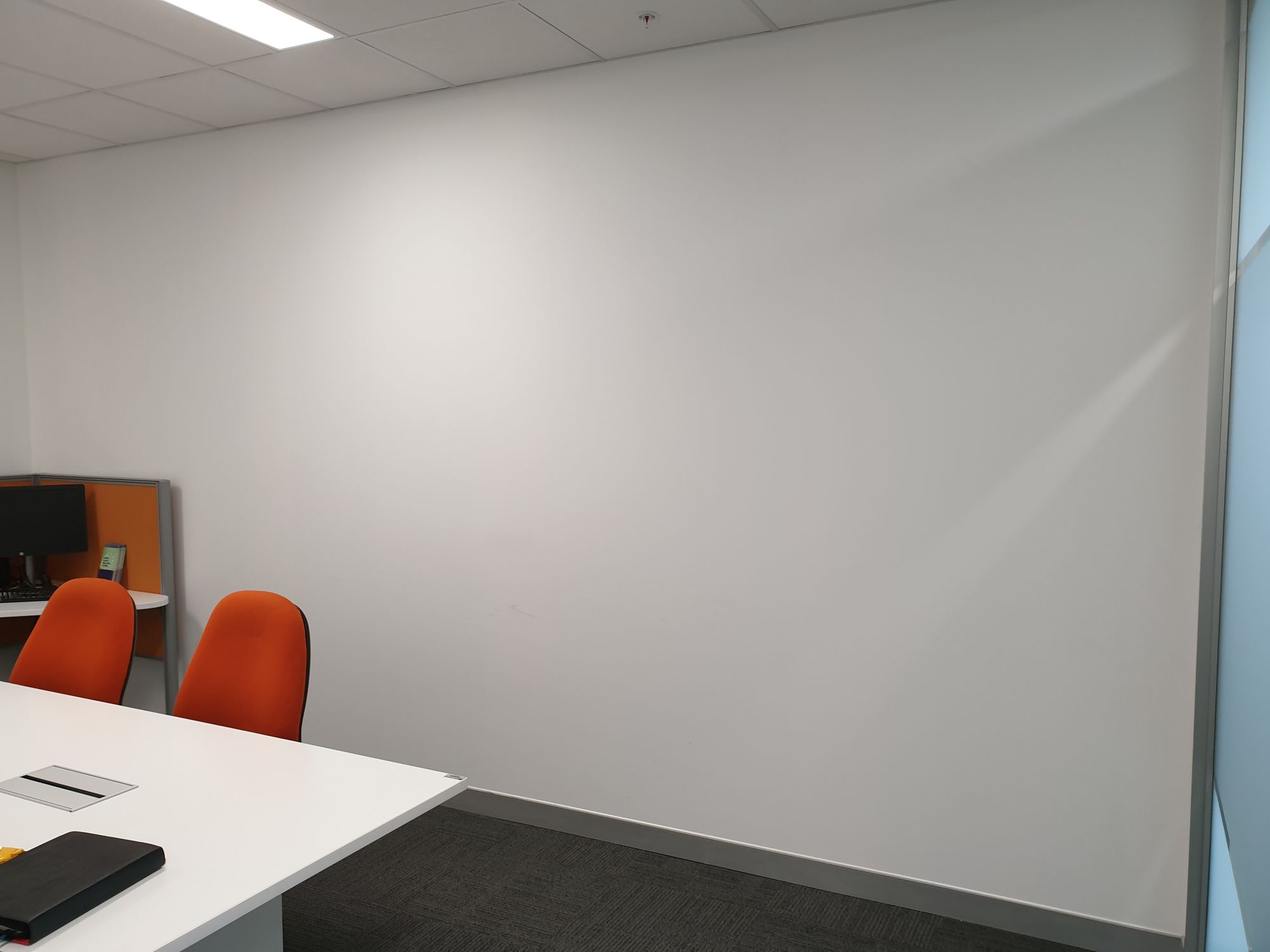 Feature wall before