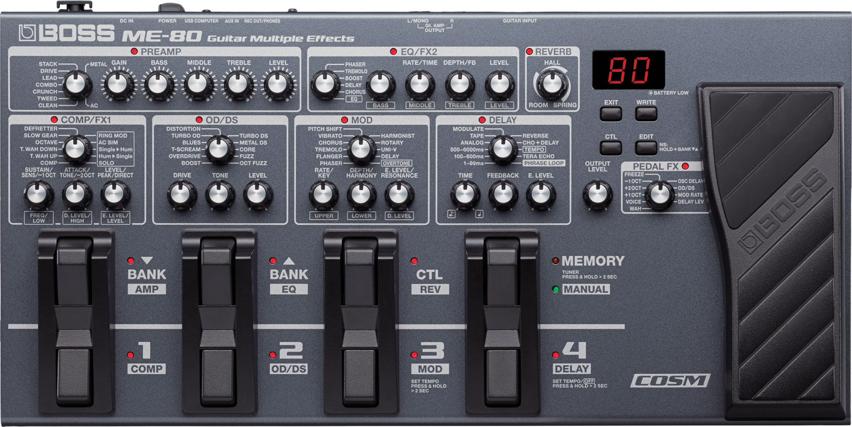 ME-80 Guitar Multiple Effects