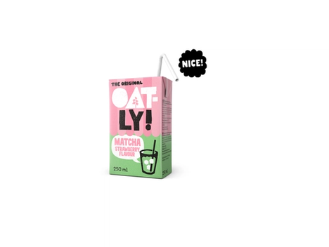 Bilde av Oatly jordbær matche-drikk