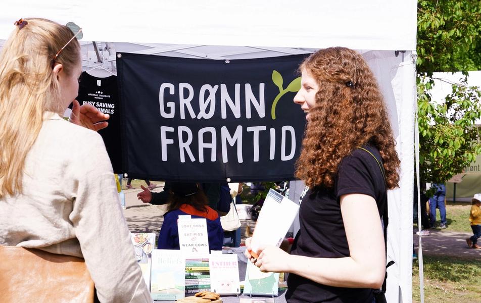 Bilde av Grønn Framtids stand på festivalen