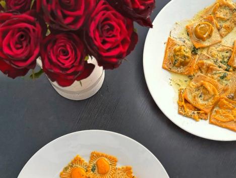 Ravioli fra Ravioli Art på tallerken