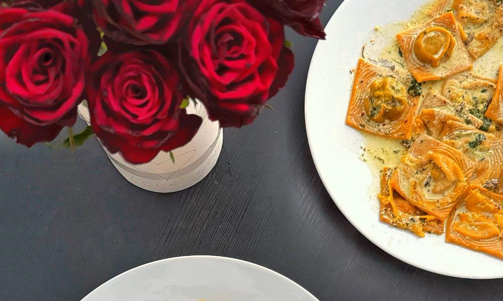 Ravioli fra Ravioli Art på tallerken