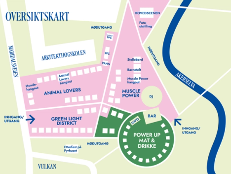 Bilde av festivalkartet