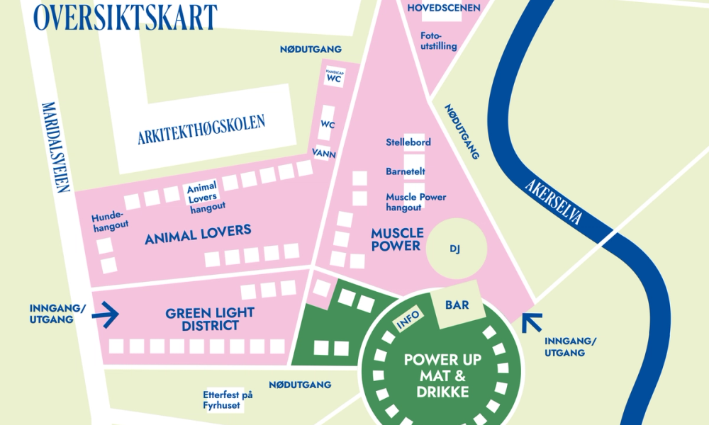 Bilde av festivalkartet