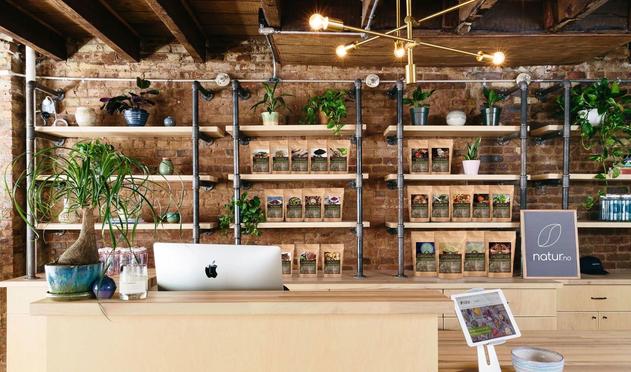 Bilde av produkter i en butikk