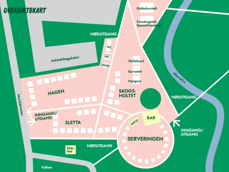 Bilde av festivalkartet