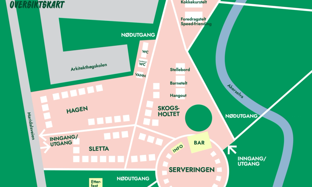 Bilde av festivalkartet