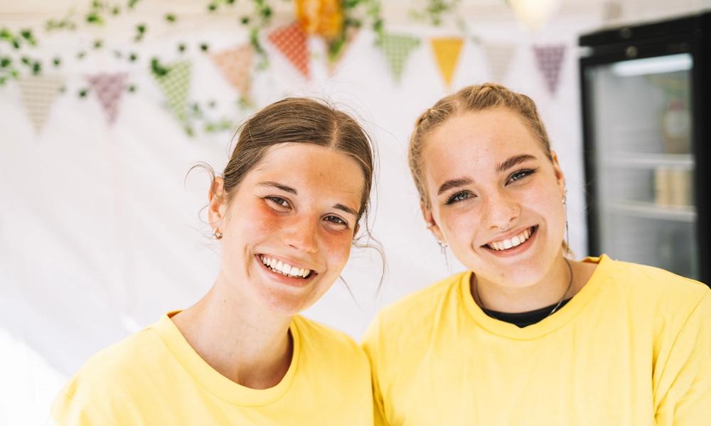To frivillige på Oslo Vegetarfestival. 