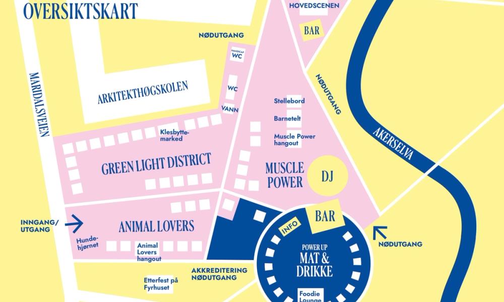 Bilde av festivalkartet