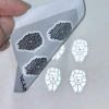 Peeling PET backing film after pressing custom reflective heat transfer logo onto fabric