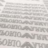 Sheet of custom 3D silicone heat transfer labels for bulk garment customization