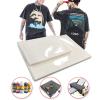 A3 and 13x19 inch DTF transfer film sheets with printed t-shirts and DTF printer set