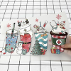 Custom direct to film transfer sheet with Christmas and medical nurse cup designs