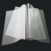 Translucent matte clear PET release film sheets layered for silk screen heat transfer printing