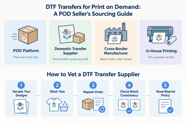 DTF-Transfers für Print on Demand: Ein Sourcing-Leitfaden für POD-Verkäufer