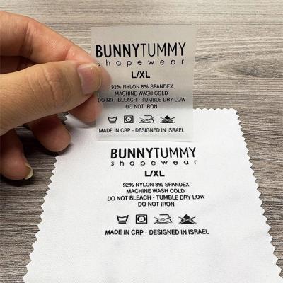 Premium Custom Heat Transfer Care Labels – Tagless, Durable & Skin-Friendly