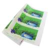 Full sheet custom printed heat transfer film with green graphic design for apparel
