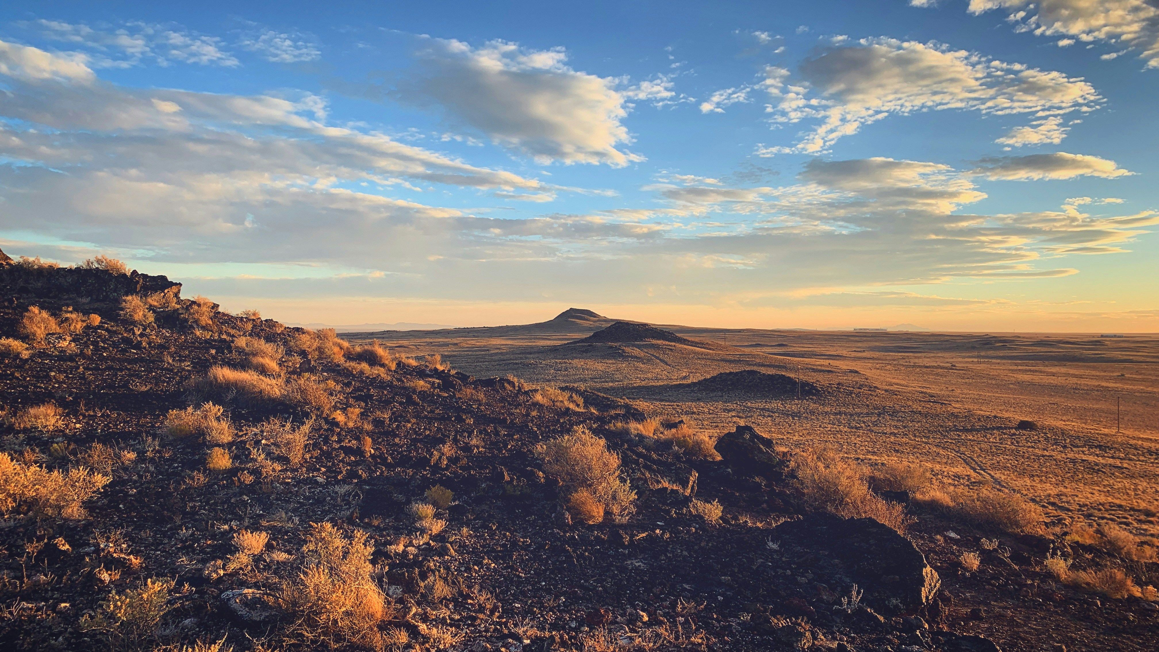 Volcanic desert in Albuquerque, New Mexico