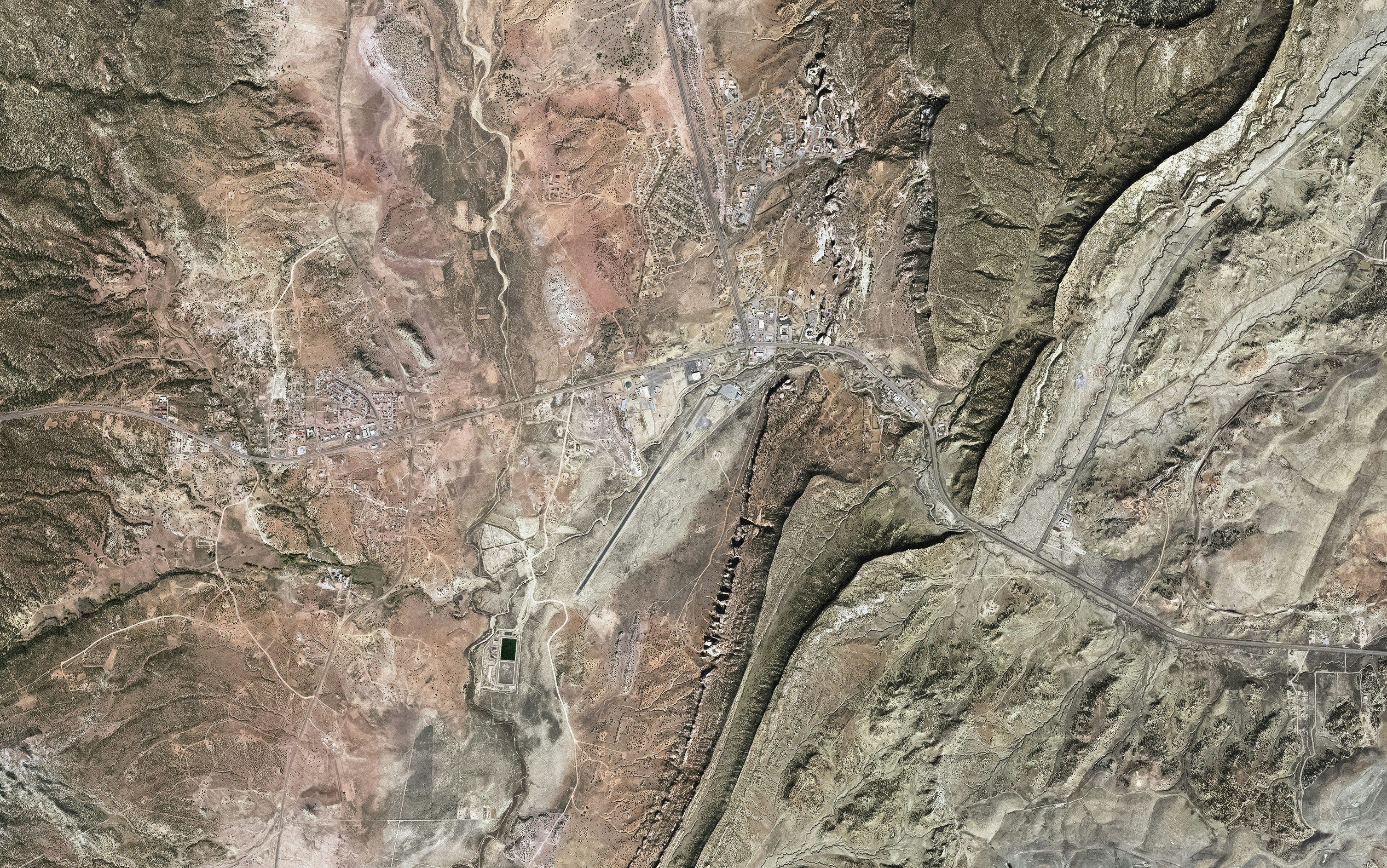 Landsat image of Window Rock, Arizona