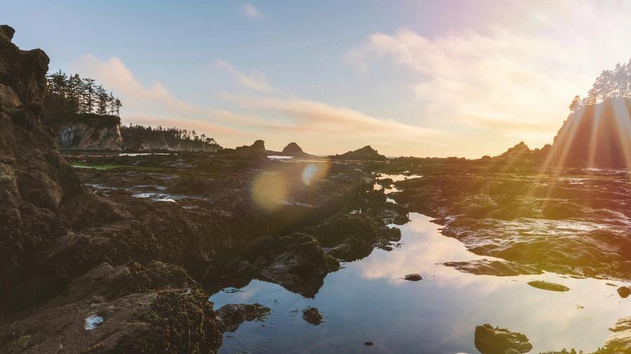 Sunset at Coos Bay