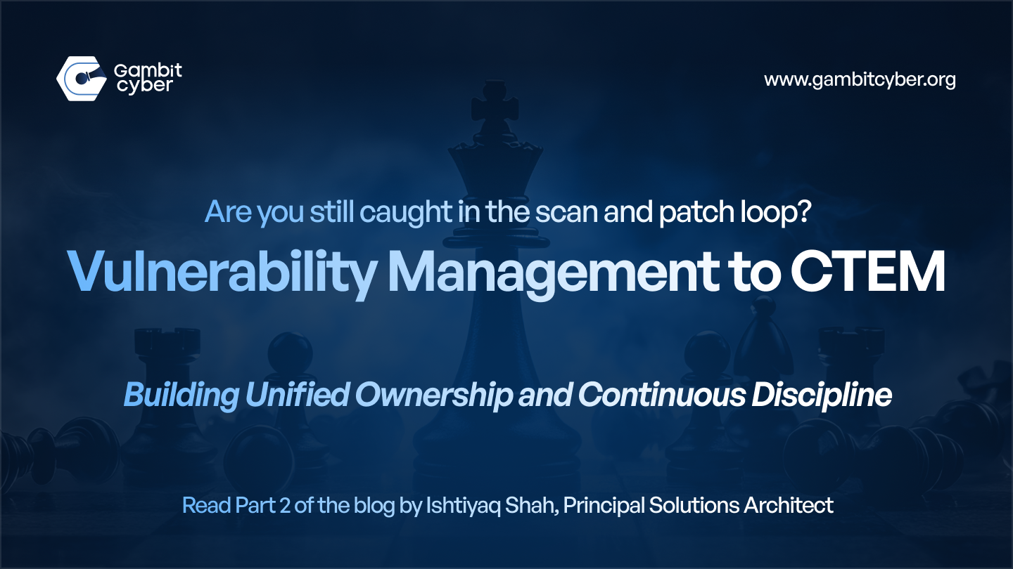 Part 2: From Vulnerability Management to CTEM – Building Unified ownership and Continuous Discipline