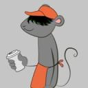 A mouse barista holding a cup of coffee