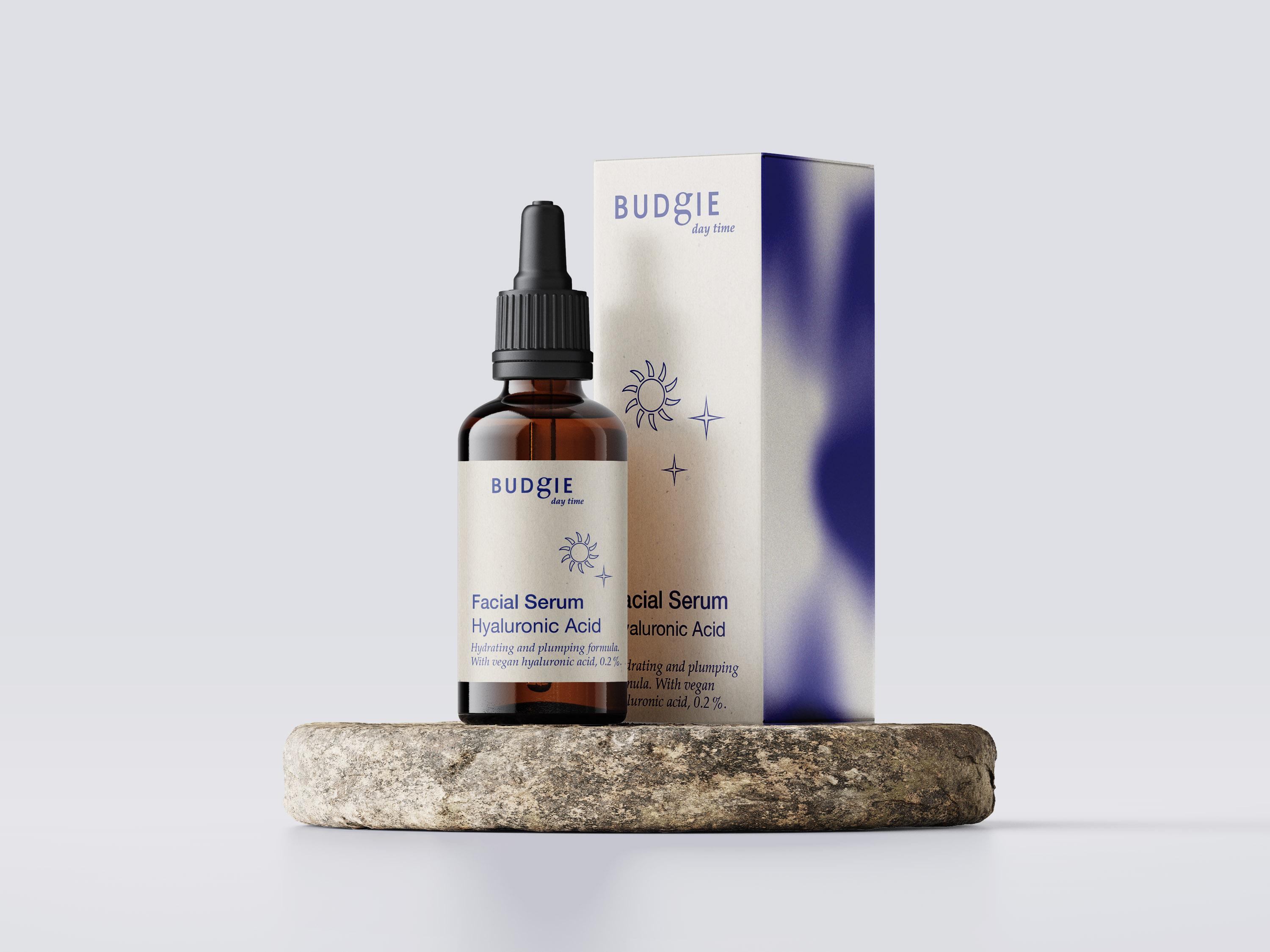 Budgie Skincare – Emballasjedesign